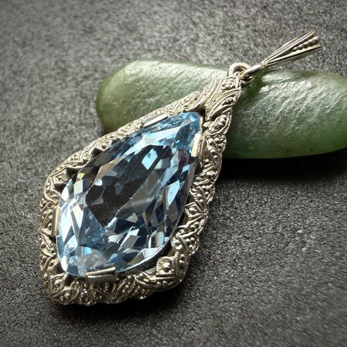 Art deco anhänger - art, silber