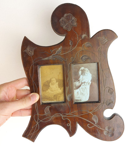 Antiker jugendstil holz - holz, doppel