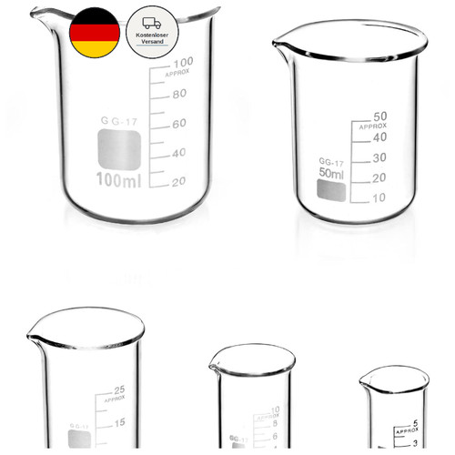 Stück bechergläser set aus - 5,