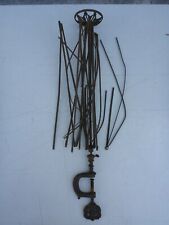 Reste von alte antike Wollhaspel Haspel Wollewickler Garnwickler Eisen Guss