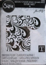 Sizzix Tim Holtz 3D Embossing Folder Swirls Wirbel 665226