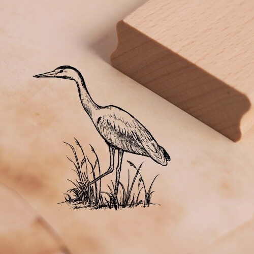 Motivstempel graureiher - motivstempel,