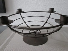 Adventsschale Adventskranz Weihnachten Advent Deko Rost Braun Metall Landhaus