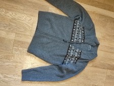 herren jacke strickjacke grau north route größe M zustand neuwertig