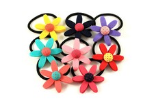 Haargummi Haarband Zopfhalter Blume Blüte Mädchen Haarschmuck K024