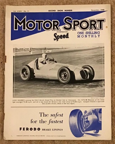 Motor sport magazine nov 1948 - sport,
