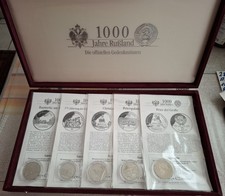 Rest Münzen Rubelsammlng ab 1983 PP 1000 Jahre Rußland 14 Stück .