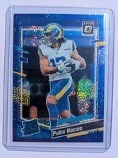 Puka Nacua Rated Rookie Blue Glitter LA Rams NFL Panini Optic