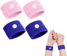 ACWOO Akupressur Armband, 2 Paar Akupressurband Anti-Übelkeit Wristbands Für Erw