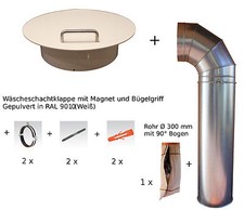 Wäscheschacht Wäscheabwurfschacht Set Wäscherutsche Wäscheeinwurf  Auffangsack 