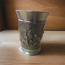 Zinn Zinnbecher Becher Trinkbecher Etain Pur Zinn 95% Wirtshausszenen