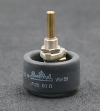 ROSENTHAL Veränderungs-Widerstand E 141 WM 50 P20 50Ohm Drehwiderstand