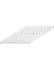 Schubladenführungen Ersatz, 10 Kunststoff Schubladenführungsschienen für Schubladen weiß - 298 mm