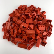 LEGO 100x Dachsteine 45° Grad Slope Rot - Haus Dach City - gemischt (keine 2x4)
