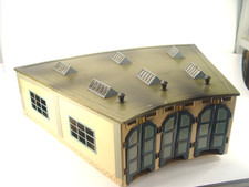 Lokschuppen aus Blech  -  Märklin HO Modell 7028  -  #571  #E  gebr