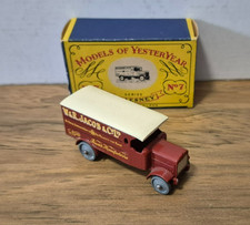 Y 7 1918 4 Ton Leyland Van LKW Models of Yesteryear Matchbox in OVP