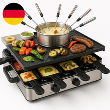 8 Personen Set Raclette - Mit