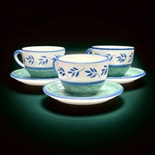 Villeroy Boch SWITCH 3 BLUE LEAVES Jumbo-Tasse XL Café Au Lait Geschirr 0,5L NEU