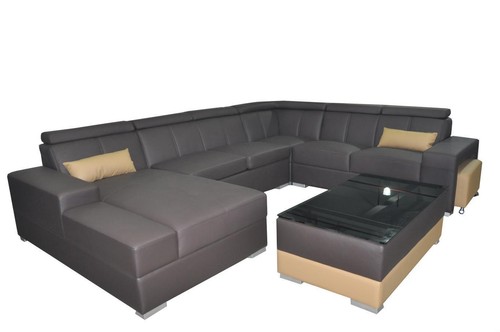 Wohn leder landschaft sofa - wohn,