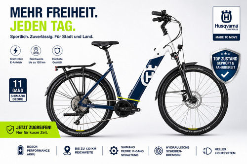 Trekkingbike husqvarna cross - e-trekkingbike,