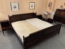 Doppelbett, Mahagony, mit