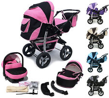 Kombi Kinderwagen 3in1 Poussette Sportsitz Autositz Babyschale Sportwagen Buggy