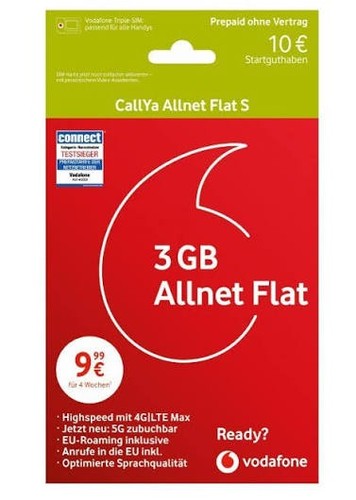 Vodafone prepaid callya - s, 25