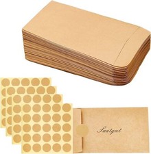 150 Stück Braune Flachbeutel