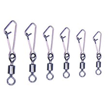 Wirbel mit Karabiner Tönnchenwirbel Set Duo Lock Snap Angel Powerwirbel Forellen