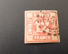Bayern 12 Kreuzer  rot (Mi-Nr
