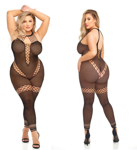 Bodystoking schwarz luxus - bodystoking,