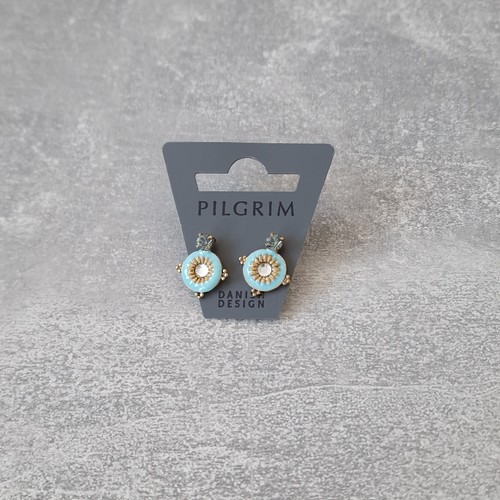 Pilgrim kleine ohrstecker blau - pilgrim,