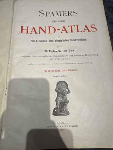 Spamer grosser hand atlas - grosser, hand-atlas