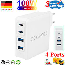 PD 100W USB-A USB C Netzteil GaN Schnellladegerät Handy-Ladegerät iPhone Samsung