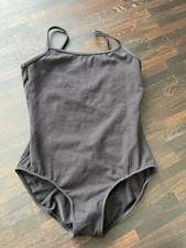 Schwarzer Ballett Anzug, Trikot,Spaghettiträger,  von Bloch Gr.  8/10, wie neu