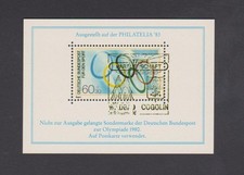 DBP  Nr: XIII Repro Olympia Fahne 1980 - Sonderstempel