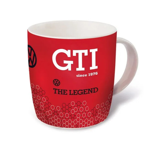 Kaffeetasse rot mit gti - rot,