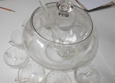 Bowle mit 6 Becher aus