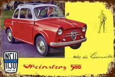 Retro Blechschild NSU WEINSBERG 500 30x20 cm Metallschild Vintage Car (0378801)