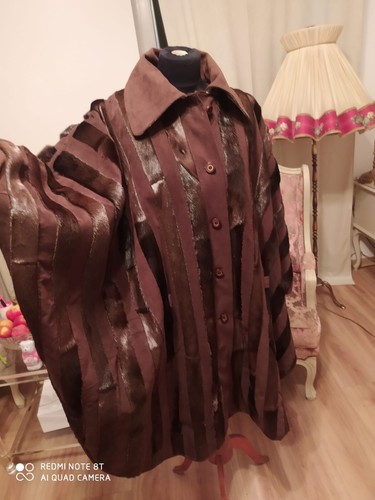 Brauner doppelseitiger poncho - brauner,