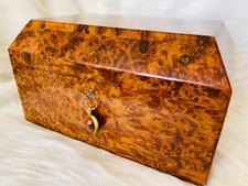 Große Schmuck Maser Thuya Box