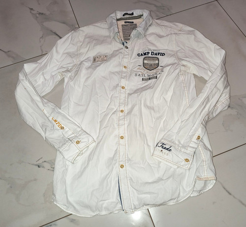 Camp david hemd weiss - in,