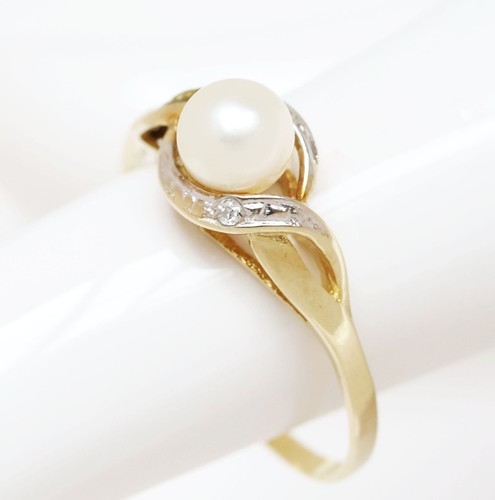 Perlenring karat 333 gold - perlenring,