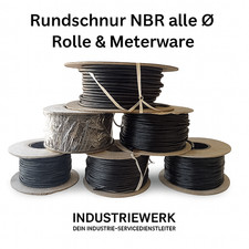 NBR Rundschnur Gummischnur Dichtungsschnur Vollgummi Rundprofil Schwarz Meter 👍