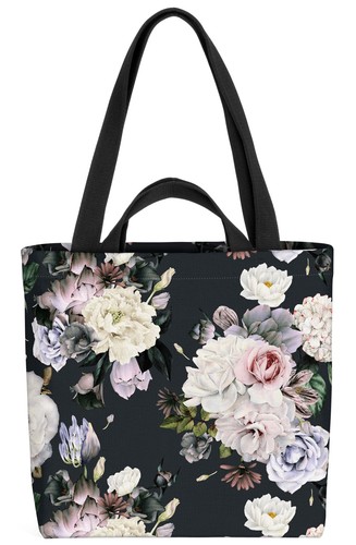 Weisse blumen tasche - ,