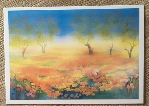 Kunst postkarte mohnblumen - 1, postkarte,