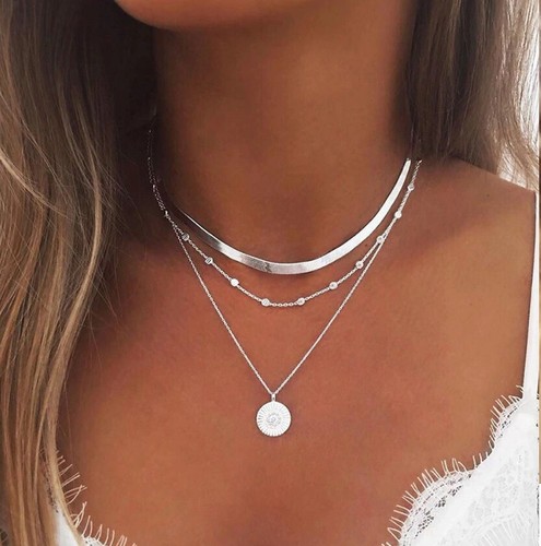 Silber halskette muschelkette - silber,