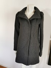 HALLHUBER Mantel grau 34 xs manteco grau Wollmantel Trenchcoat 