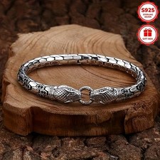 Herren Armband Schlange 925