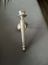 Kerzen Wandleuchter Silberfarben 